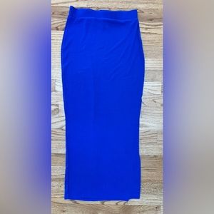 Blue midi/maxi pencil skirt